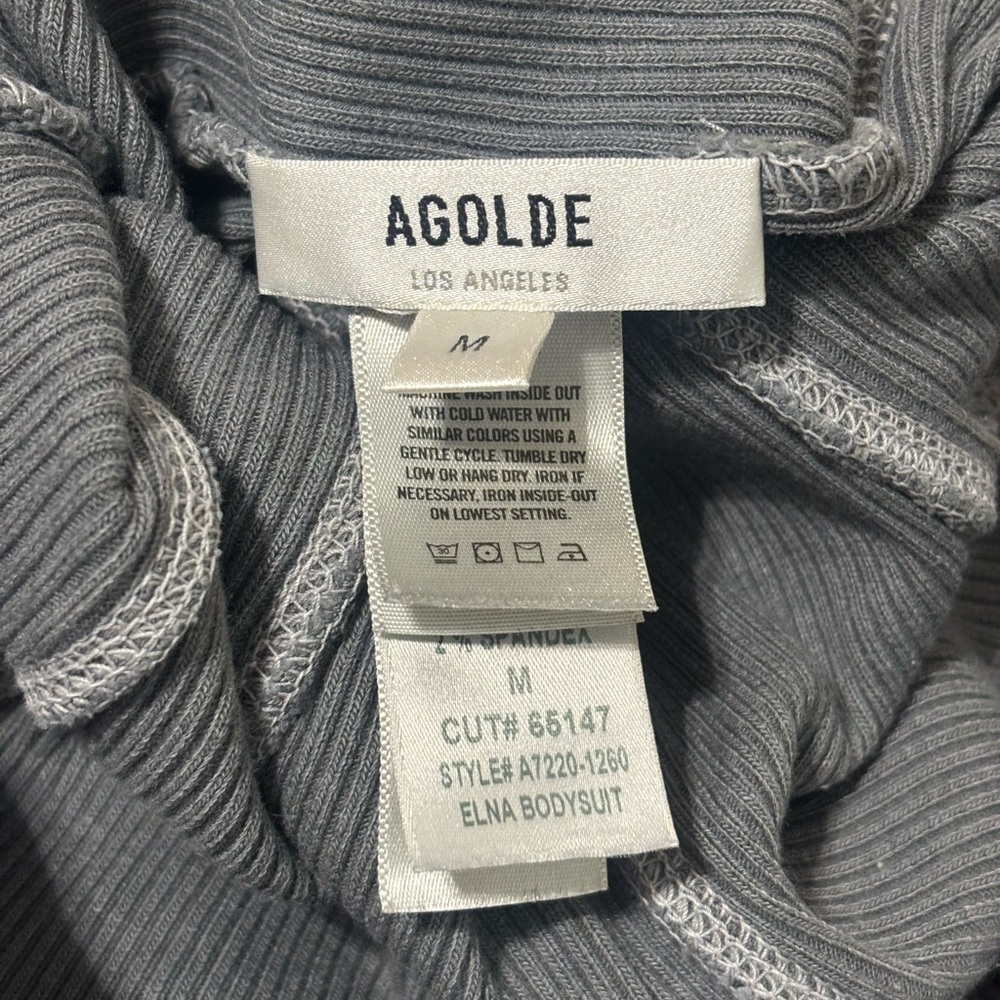 NEW AGOLDE elna bodysuit in gravity - Size M - Picture 7 of 7
